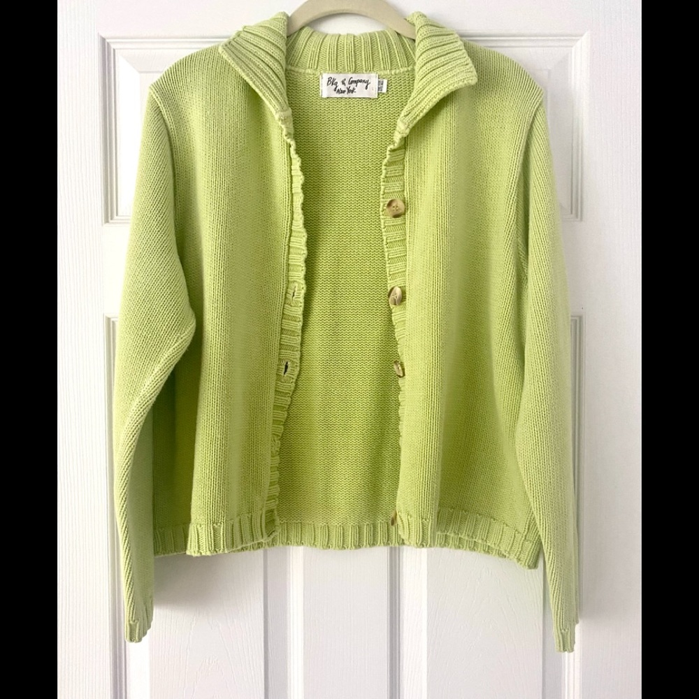 COTTON BUTTON DOWN CARDIGAN